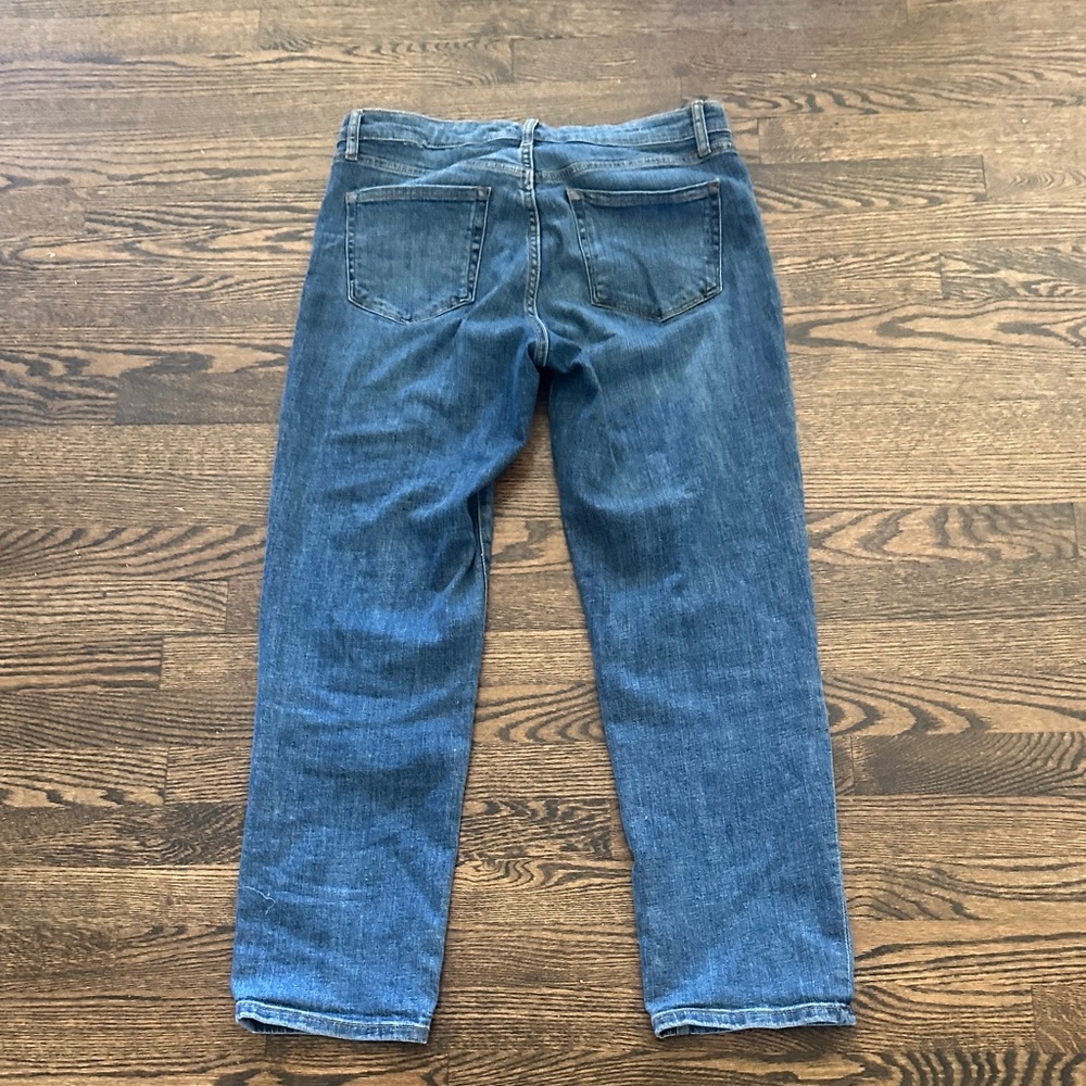 Chaps Women's Slim Boyfriend Jeans in Medium Blue Wash - Picture 2 of 2